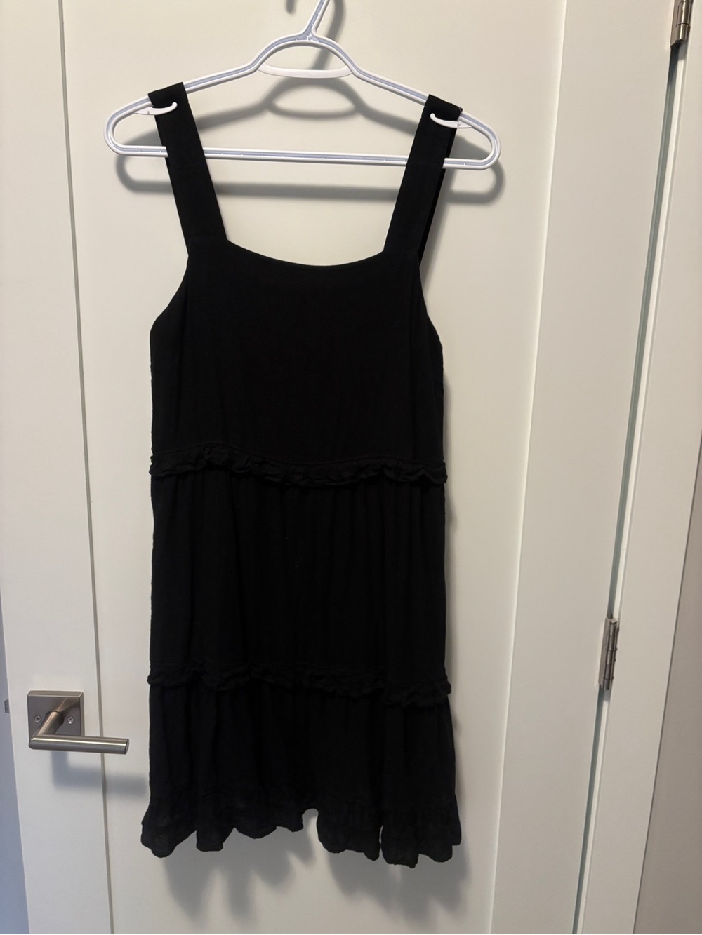 Rails Black Sleeveless Mini Dress (the Sandy) with Wide Straps